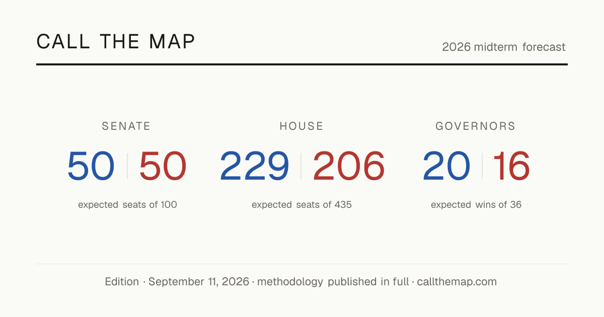 Spent a year working on my own 2026 midterms forecast model. Realized i don’t have anyone to show 